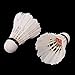 Uxcell AIR_Shuttle_6PCS 6PCS White Feather Shuttlecocks Badminton (Pack of 6)