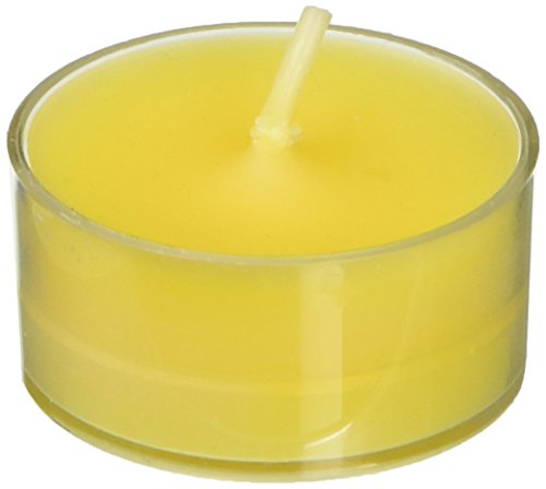 Zest Candle 50-Piece Tealight Candles, Yellow Citronella