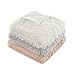 Comfort Spaces Shaggy Fur Throw, 50x60, Ivory