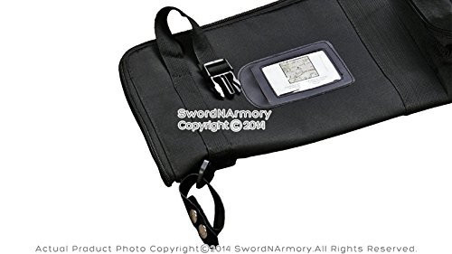 Munetoshi 43.5" Dojo Training Iaido Iaito Sword Carrying Bag with Strap Samurai Katana Travel Case Wakizashi Bokken Staff Bo Medieval Weapon Kung Fu Holder - Thumbnail 3