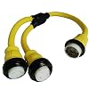 Parkworld-692057-Marine-50-AMP-Shore-Power-1-to-2-Y-Adatper-SS2-50P-Male-Plug-to-SS2-50R-Female-2EA-connector Parkworld-692057-Marine-50-AMP-Shore-Power-1-to-2-Y-Adatper-SS2-50P-Male-Plug-to-SS2-50R-Female-2EA-connector