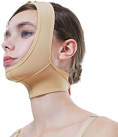 WYNZYSLBD Elastic Thin Face Hood, Mandibular Sleeve Postoperative Elastic Sleeve Face Thin Double Chin Beast Bar With V Face Mask Multi-size Optional (Size : XS)