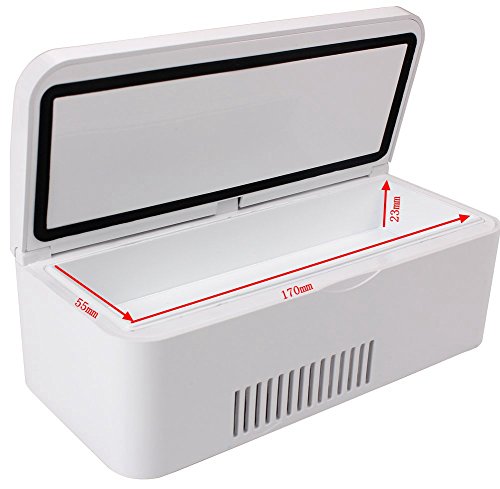 P&R Portable Insulin Cooler 2-8°C Refrigerated USB Small Box Drug Reefer Car refrigerator