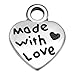 100 Pcs Love Heart Charm