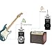 Getaria Wireless Guitar System Rechargeable Digital Transmitter Receiver Set for Electric Guitar Bass with 3.5mm to 6.35 mm (1/4 inch) Male to Female Stereo Cables