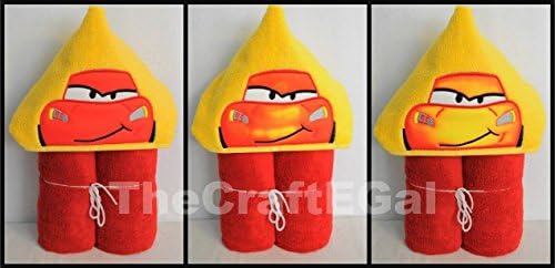Fast Red Car COLOR CHANGE Hooded Bath Towel - Baby, Child, Tween