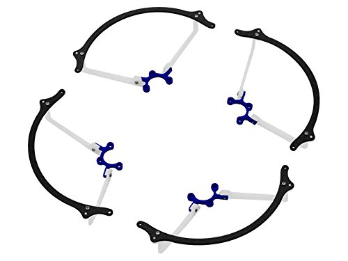 Rakonheli CNC AL and CF 60mm Propeller Guard (4) (Blue) - Blade Nano QX2