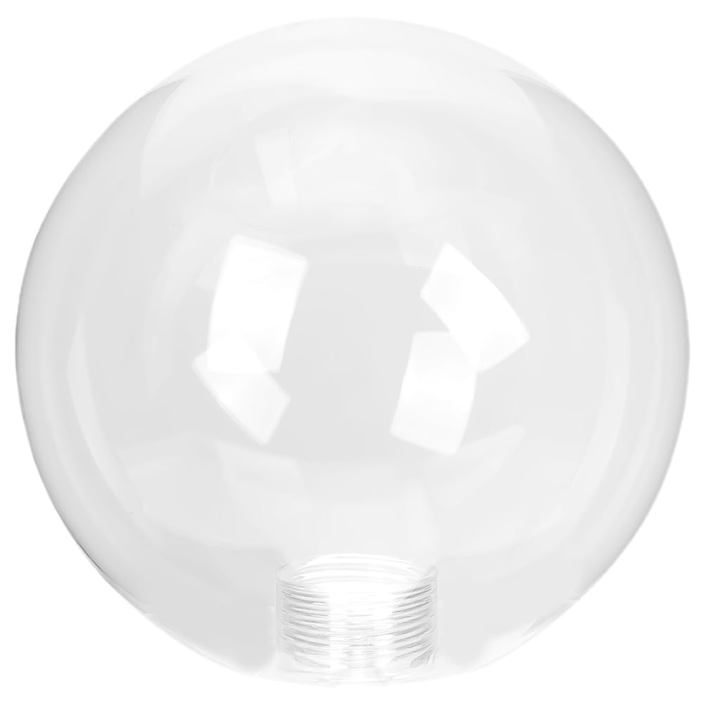 SEWACC Glass Globe Lamp Shade, Clear Glass Globes for Light G9 Socket Lampshade Replacement Globes Shade 120mm Round Globe Lampshade Cover for Pendant Wall Sconces