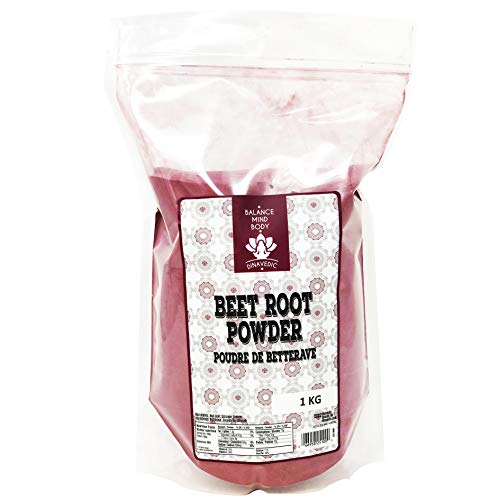 Dinavedic Beet Root Powder - 1Kg (35.27 oz) | Nitric Oxide Booster, Increase Stamina, Blood Flow, Faster Recovery & Total Body Health with This Raw Plant Based Vegan Superfood
