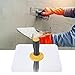 Aluminum Plastering Hawk, Lightweight Plastering Handheld Plate with Comfort Grip Handle Size 30x30x13cm for Household Drywall Building Remodel