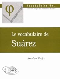 Le  vocabulaire de Suárez