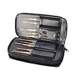 B&S FEEL 24pcs Leather Packing Titanize Scissors Style Lock Tools and Single Hook