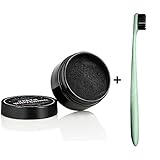 Aptoco Natural Teeth Whitening Powde with Charcoal Safe Effective Tooth Whitener (30g+Toothbrush)