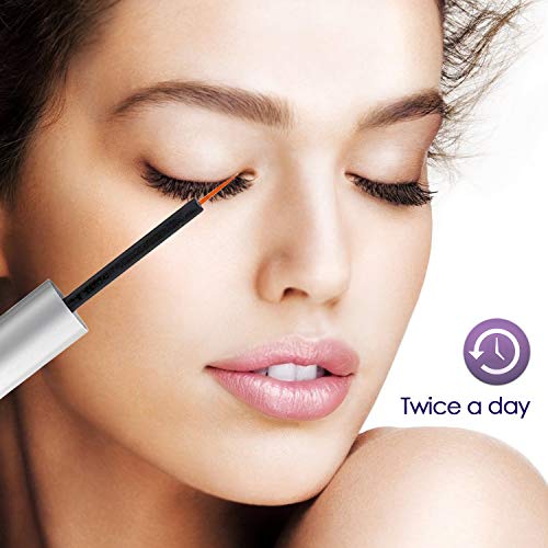 Eyelash Growth Enhancer, Yovanpur Lavish Lash Eyelash And Eyebrows Growth Enhancing Booster Serum Thickener, With Biotin Natural Growth Peptides To Grow Longer, Thicker Vegan Lashes and Eyebrows, FDA - Thumbnail 5