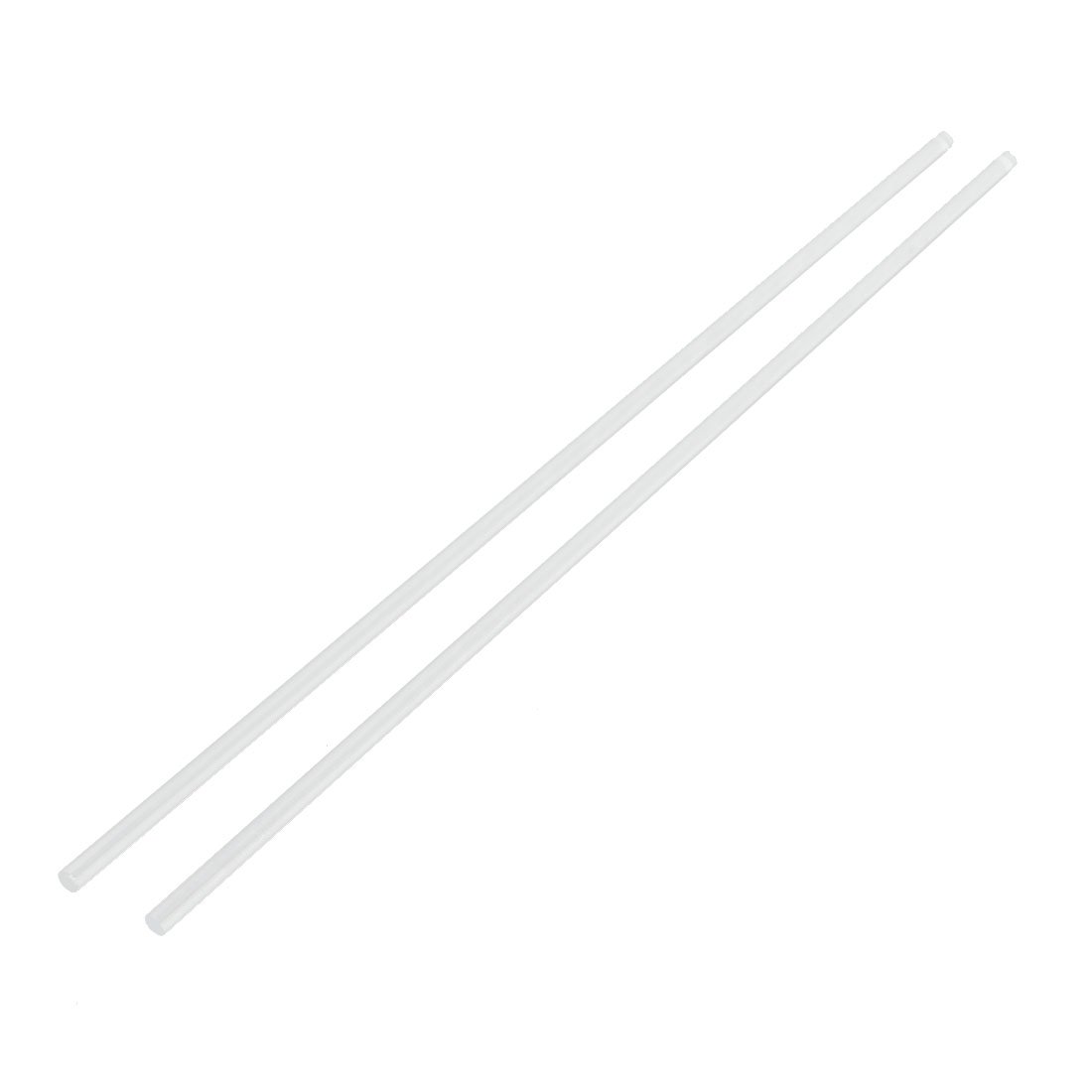 Sourcingmap 3mmx250mm Round Shape Solid Acrylic Rod PMMA Extruded Bar Clear 2pcs
