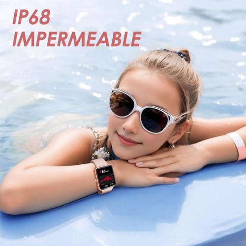 EASYTAO Smartwatch Mujer Alexa, 1.91'' Interactivo HD Reloj Inteligente para Impermeable IP68, 100+ Modos Deportivos, Compatible con iPhone y Android, Frecuencia Cardíaca, Oxígeno y Presión. (Rosa)