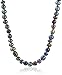 Sterling Silver 9-11mm Assorted Black Freshwater Cultured Pearl Strand, 36