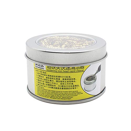 Clothful to Half Price,Soldering Iron Tip Cleaner with Brass Wire Sponge No Water Needed