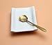 CHICHIC Set of 8 Flower Coffee Spoon Tea Spoon Dessert Spoons Scoop Stainless Steel Tableware Stirring/Sugar/Stir/Bar/Mixing/Ice Cream Spoon for Kitchen Dining Bar, Condiment or Spice, Gold