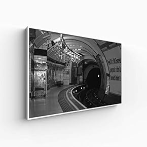 Canvas Wall Art for Living Room, Bedroom Black and White Construction Framed Canvas Prints for Home Decoration Ready to Hang - 16x24 inches