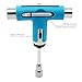 M Merkapa Ratchet Skateboard T Tools All in One Tool with T-Type Allen Key L-Type Phillips Head Wrench Screwdriver (Blue)