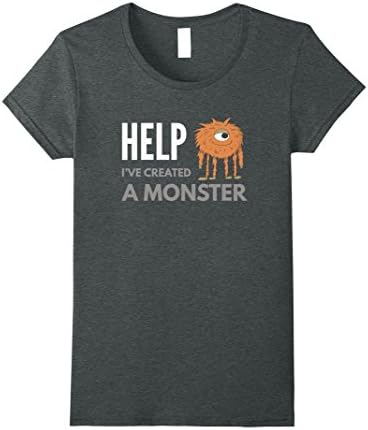 Womens HELP I've Created a Monster T-Shirt XL Dark Heather