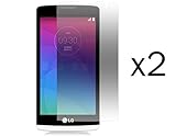 LG Leon LTE - 2 Pack - Clear Screen Protectors + Atom LED
