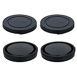 (2-Pack) Body Cap and Rear Lens Cap Kit for Sony Alpha Series & NEX Series E-Mount Mirrorless Camera and Lens Such as Sony A7/A7 II/A7III/A7S/A7S II/A7R/A7R II/A7RIIIA6500/A6400/A6300/A6000/A5100