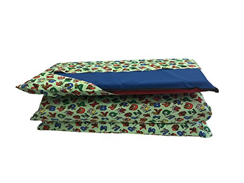 KinderMat Full Cover Sheet, Pillowcase Style Sheet Fits Rainbow Designer, Daydreamer, Heavy-Duty, and Enduro, 100% Cotton Flannel, Animal Alphabet Print, Large - Thumbnail 6