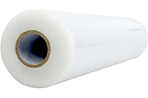 Water Soluble Stabilizer for Embroidery Topping Film (12 in x 50 yd Roll), Seneme 35um Clear Embroidery Stabilizers - Wash Away Embroidery Stabilizer for Machine Embroidery Stabilizer and Hand Sewing