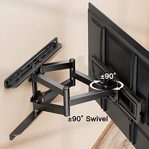 PERLESMITH TV Wall Mount Full Motion for Most 3255 Inch Flat Curved