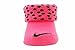 Nike Infant Baby Girl's Swoosh Pink Polka Dot Crib Shoes Booties Sz. 0-6 Months