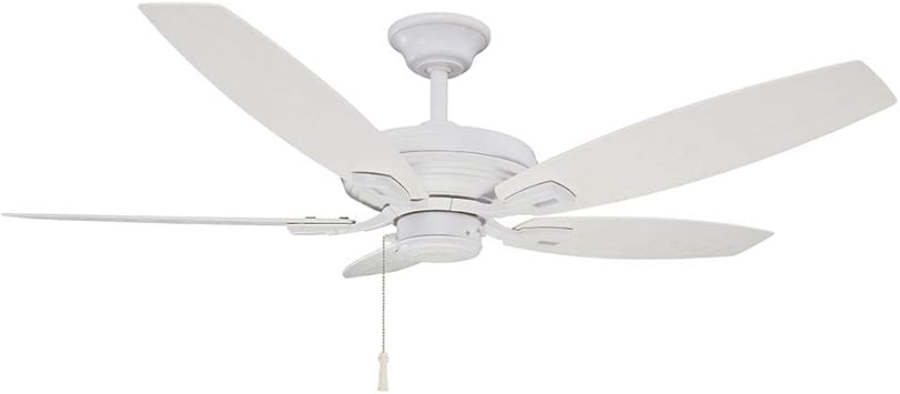 North Pond 52 In Indoor Outdoor Matte White Ceiling Fan
