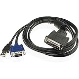 New DVI M1-DA(30+5) Pin Male to Male 15Pin VGA + USB Adapter Connection Cable for Laptop LCD Monitor Projector