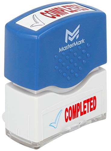 Completed Stamp – MasterMark Premium 2-Color Pre-Inked Office Stamp
