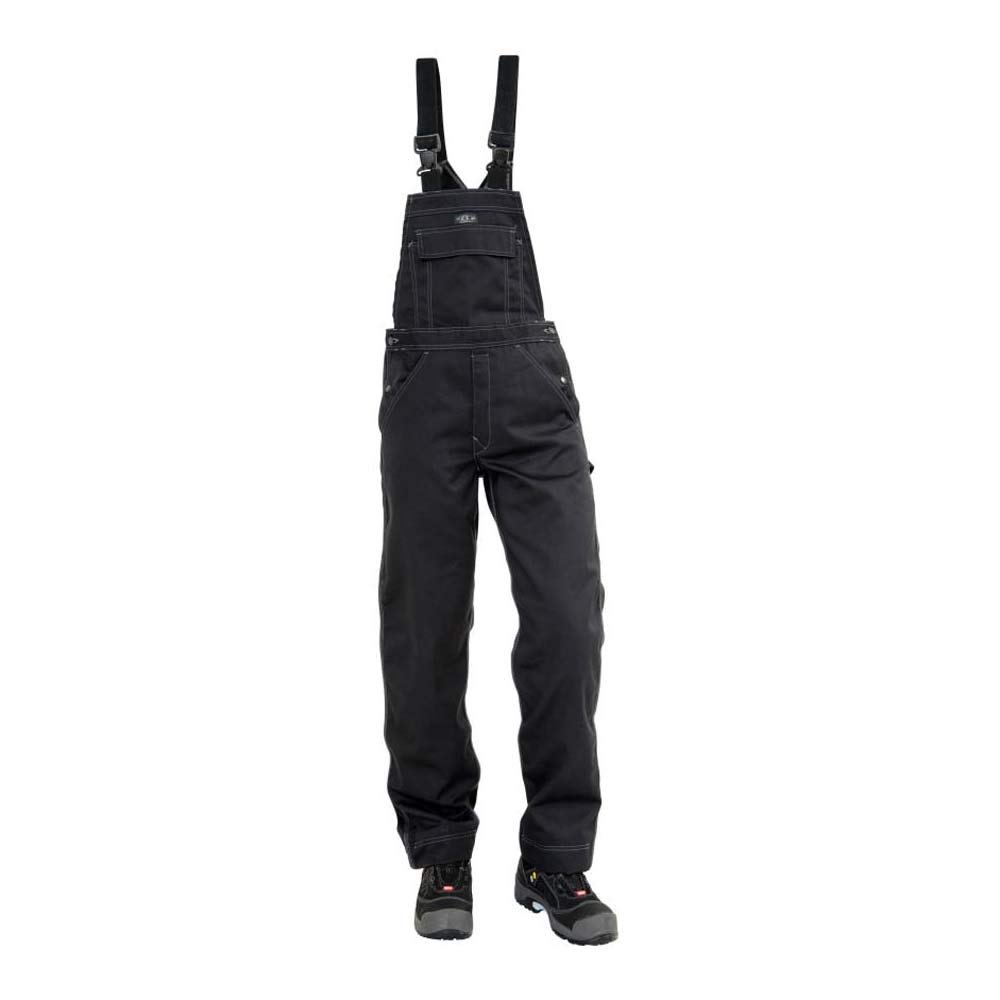 J.A.K. 510312080 Series 5103 65% Polyester/35% Cotton Dungarees, Black, 46 R/L (32/32-32/35) Size