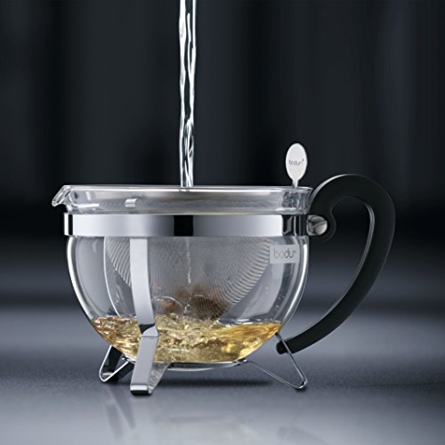 Bodum 1921-16-6 Chambord Tea Pot, 44 oz, Chrome