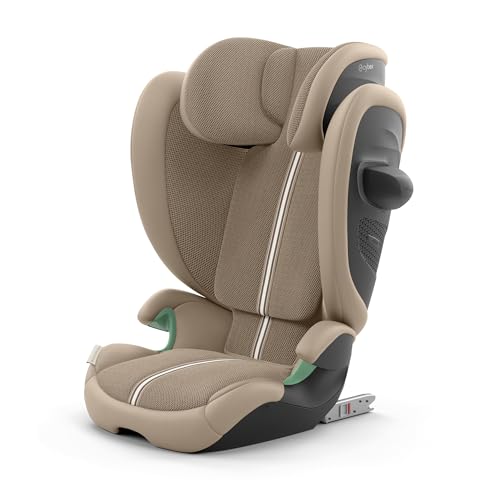 CYBEX Gold child car seat Solution G2 Plus, For ages 3 to 12 year olds (100 - 150 cm), Max. 50 kg, For cars with and without ISOFIX, Almond Beige
