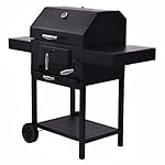 Giantex Outdoor Charcoal BBQ Grill Backyard Barbecue Cooking Smoker Deck Patio w/Casters