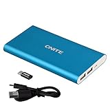 Onite 10000Mah External Battery Packs Power Bank for Samsung Galaxy S9, Note 8, S8, Plus, S7 S6 S5 S4 S3, J7 J5, LG Stylo 2 3, K7 K8, Rebel, V30 V20 G6 G5 G4 G3, Sony Xperia, Blue