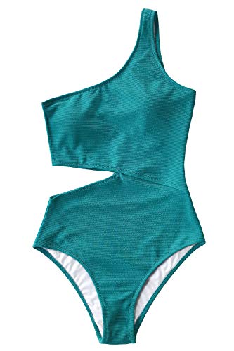 CUPSHE-Womens-Candy-Rain-One-Shoulder-One-Piece-Swimsuit-Bathing-Suit