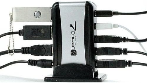 7 Ports USB 2.0 Hub with 3.0A 110-240V AC Adapter Extreme Edition
