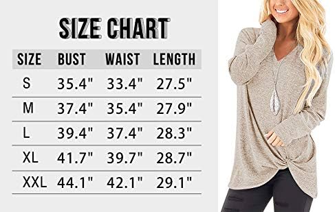SAMPEEL Women's Casual V Neck T Shirts Twist Knot Tunics Tops 5 SAMPEEL Women's Casual V Neck T Shirts Twist Knot Tunics Tops