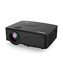 Abdtech Mini LED Multimedia Home Theater Projector with 1200 Luminous Efficiency - Max 120" Screen Optical Keystone USB/AV/SD/HDMI/VGA Interface &ndash; Ideal for Video Games, Movie Night, Family Pictures