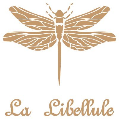 Stencil Deco Vintage Composition 143 Dragonfly. Stencil size: 20x20 cm (7,9x7,9 in). Design size: 16,5x16 cm (6,5x6,3 in)
