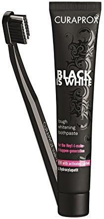Curaprox Black Is White 90ml + Toothbrush Ultra Soft by CURADEN HEALTHCARE SpA