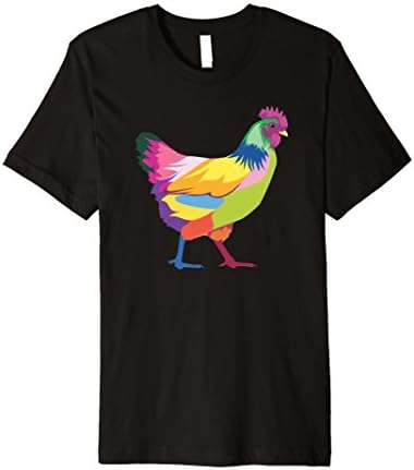 Colorful Chicken Tee Shirt - Rainbow Hen Shirt For Mama Premium T-Shirt