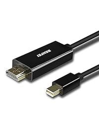 Benfei Mini DisplayPort (Thunderbolt) a HDMI 6 pies Cable con Audio, Mini DP (Display Port) a HDMI Convertidor (Adapter) Cable Chapado en Oro Compatible para MacBook, iMac(LG51) MacBook Pro Surface Pro Dock 6 patas