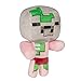 JINX Minecraft Happy Explorer Baby Zombie Pigman Plush Stuffed Toy, Multi-Colored, 7