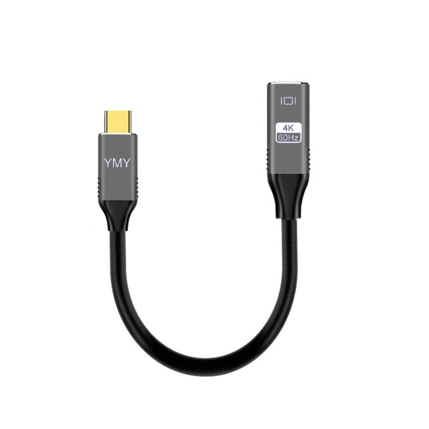 YMY USB Type C (the Source) to Mini DP Cable, 4K 60Hz 18cm USB-C to Mini Displayport Adapter Cable Compatible for MacBook Pro Macbook,iMac etc DP/ALT USB-C Devices Sharing screen to MiniDP Monitors